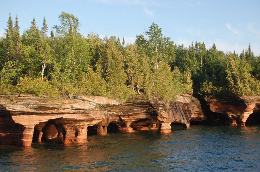 Apostle Islands sea caves Wisconsin - off the beaten path USA