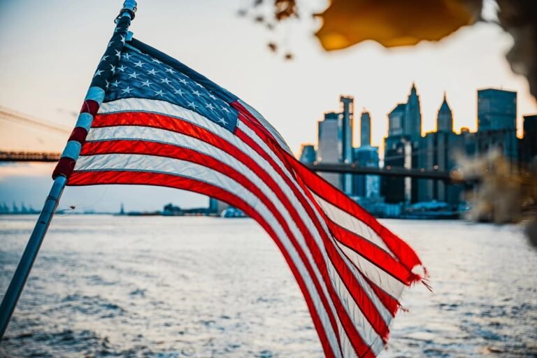 American flag waving - hidden gems USA travel guide