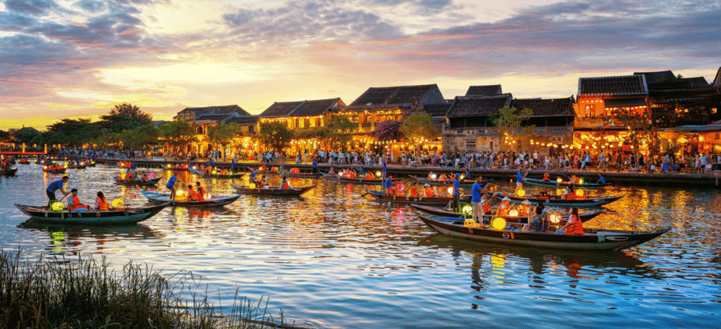 Vietnam Hoi An lanterns at sunset — a top long haul destination for every budget