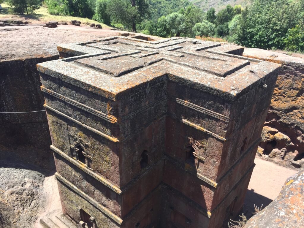 Bete Giyorgis rock-hewn church Lalibela Ethiopia – iconic cross-shaped UNESCO World Heritage site