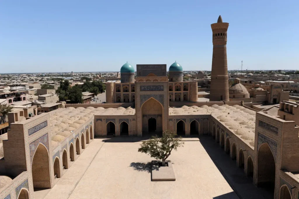 Kalon Mosque and Minaret in Bukhara old city