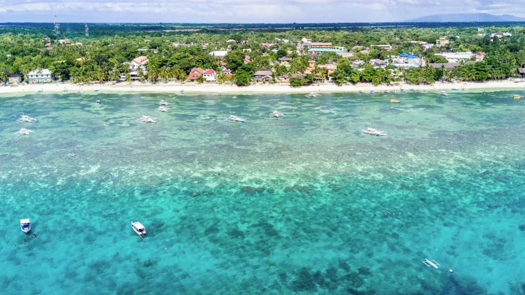 Panglao Island beach and diving spot near Bohol, Philippines