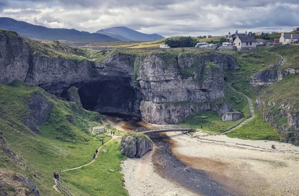 Smoo Cave near Durness on Scotland’s north coast