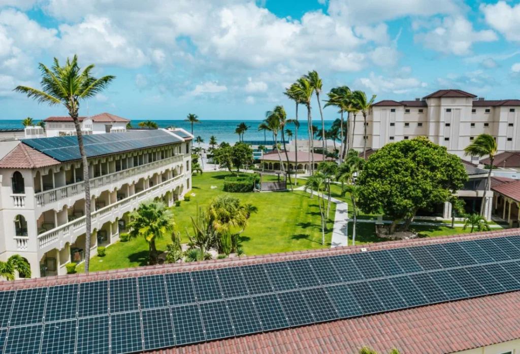 Hotel in Aruba illustrating accommodation choices and sustainable travel considerations