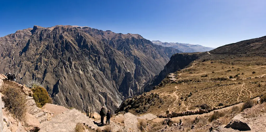 View across Colca Canyon near Arequipa in southern Peru