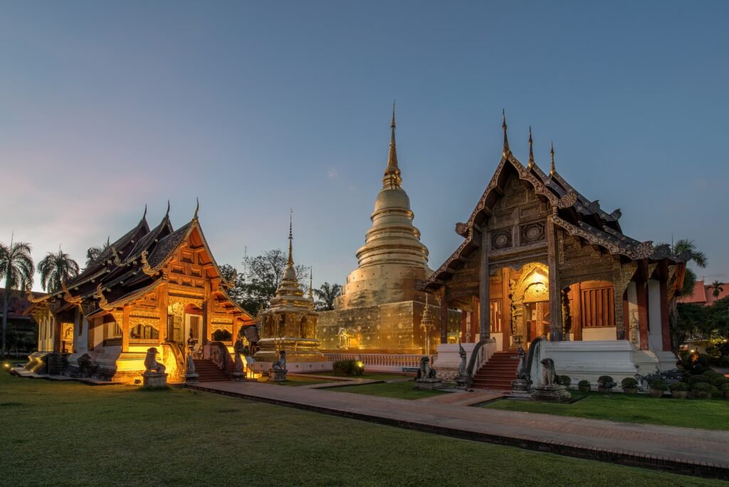 Buddhist temple in Chiang Mai, northern Thailand