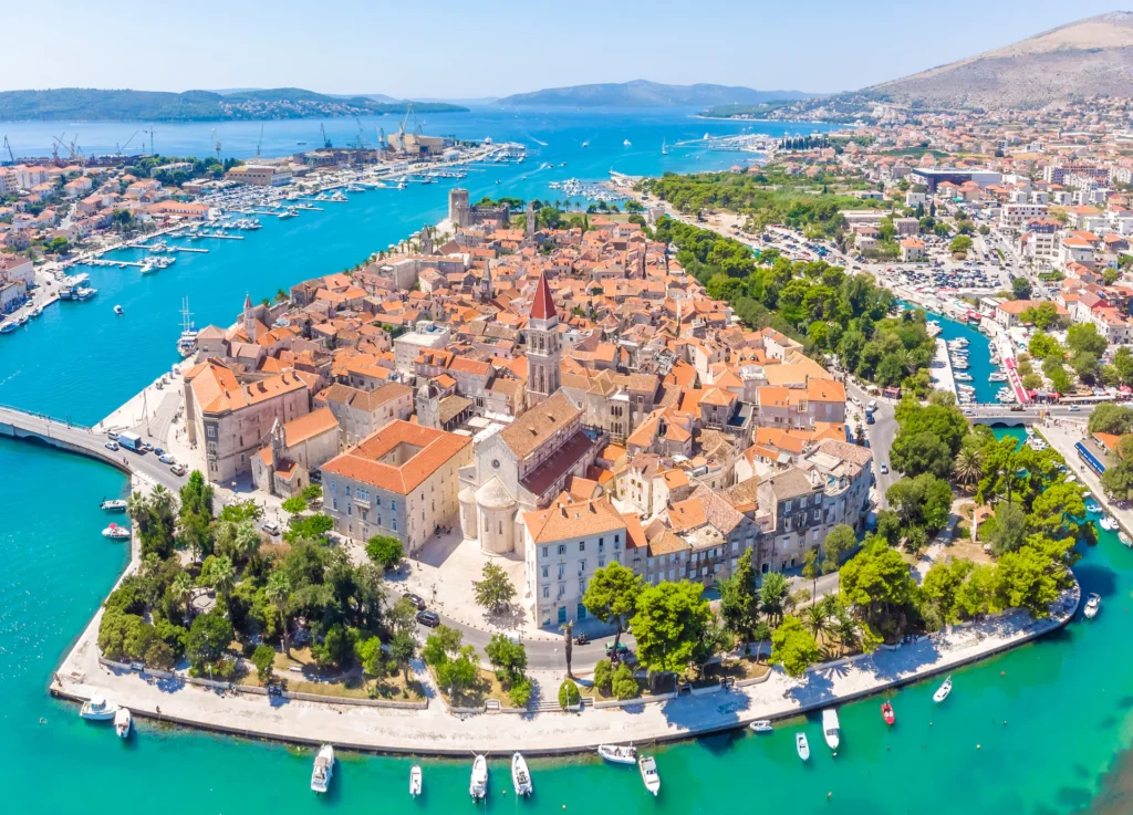 Historic Diocletian's Palace area in Split, Croatia