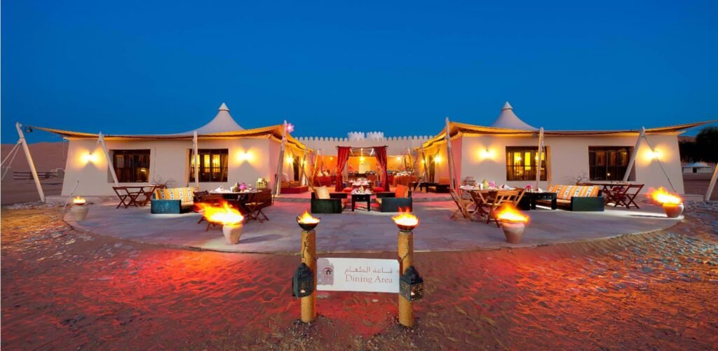 Wahiba Sands desert camp at night Oman – Oman travel guide