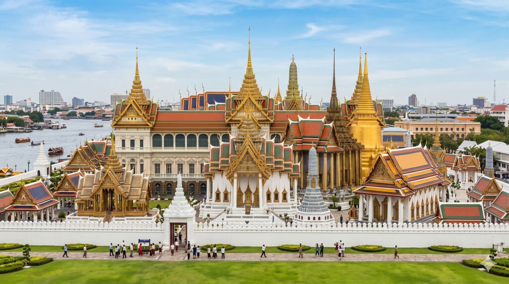 Grand Palace and Wat Phra Kaew in Bangkok, Thailand