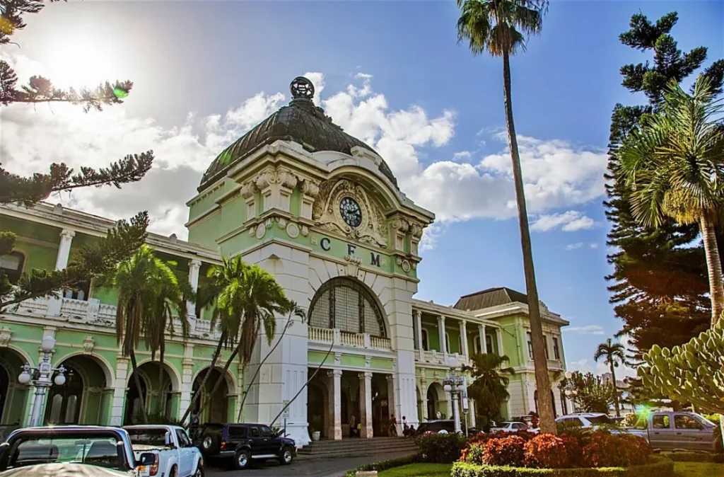 Historic Maputo railway station designed by Gustave Eiffel’s company