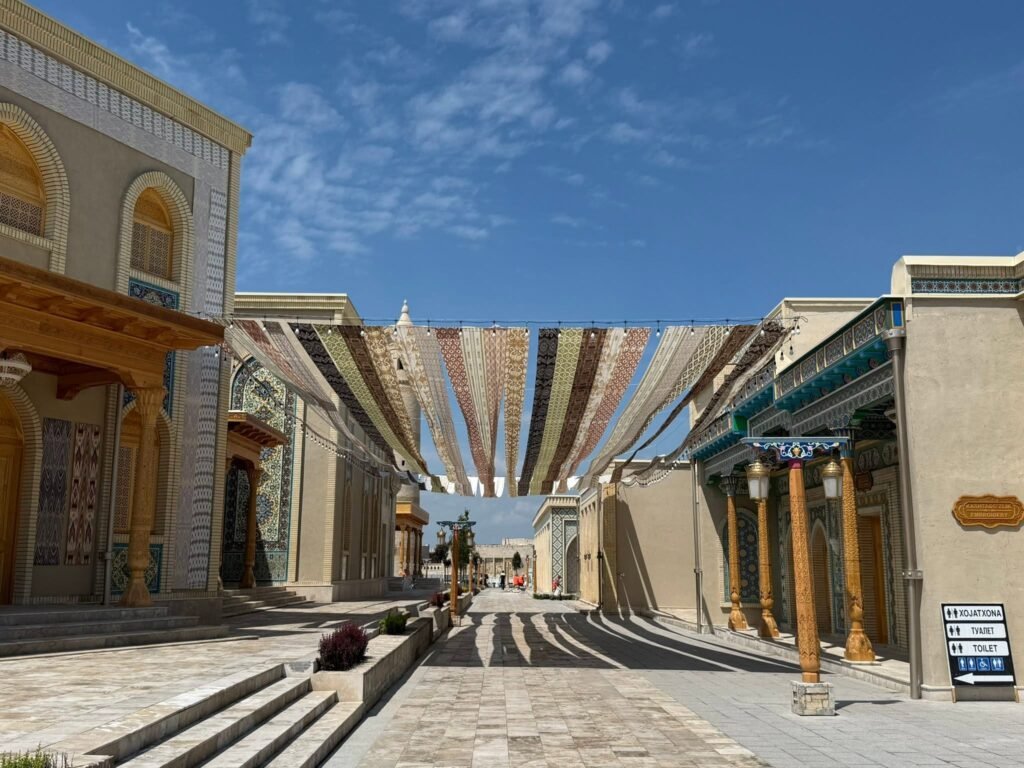 Traditional silk weaving in Margilan, Fergana Valley