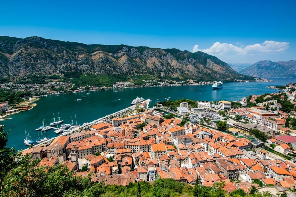 Bay of Kotor and medieval old town in Montenegro