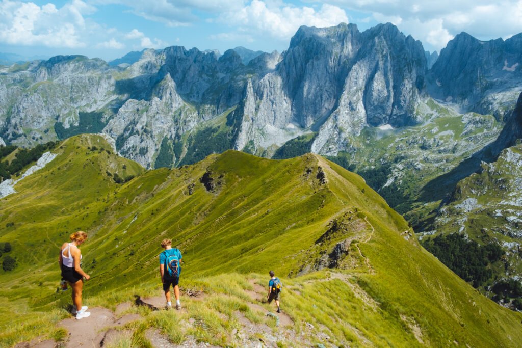Mountain landscape in Montenegro near the Prokletije range