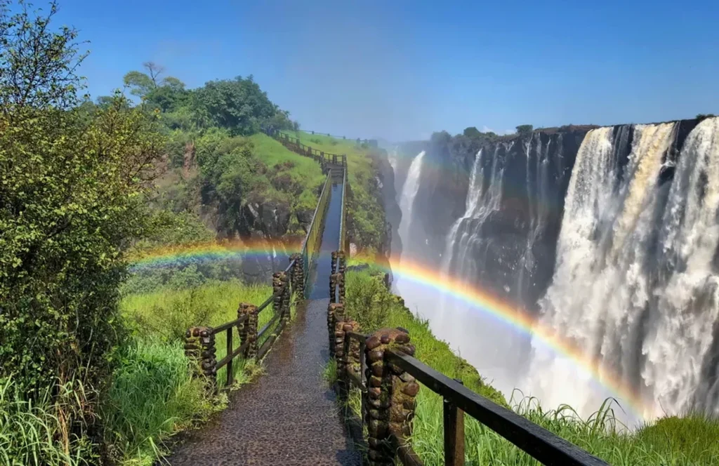 Mosi-oa-Tunya National Park viewpoint over Victoria Falls