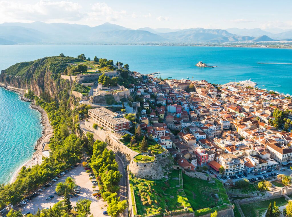 Peloponnese landscape in mainland Greece