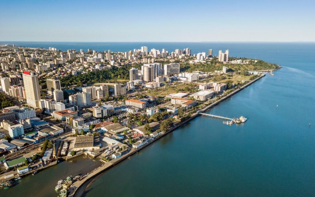 Maputo and southern Mozambique coastline