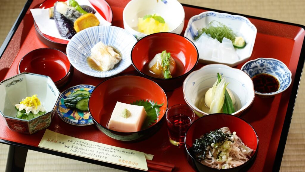 Shojin ryori Buddhist vegan cuisine in Japan