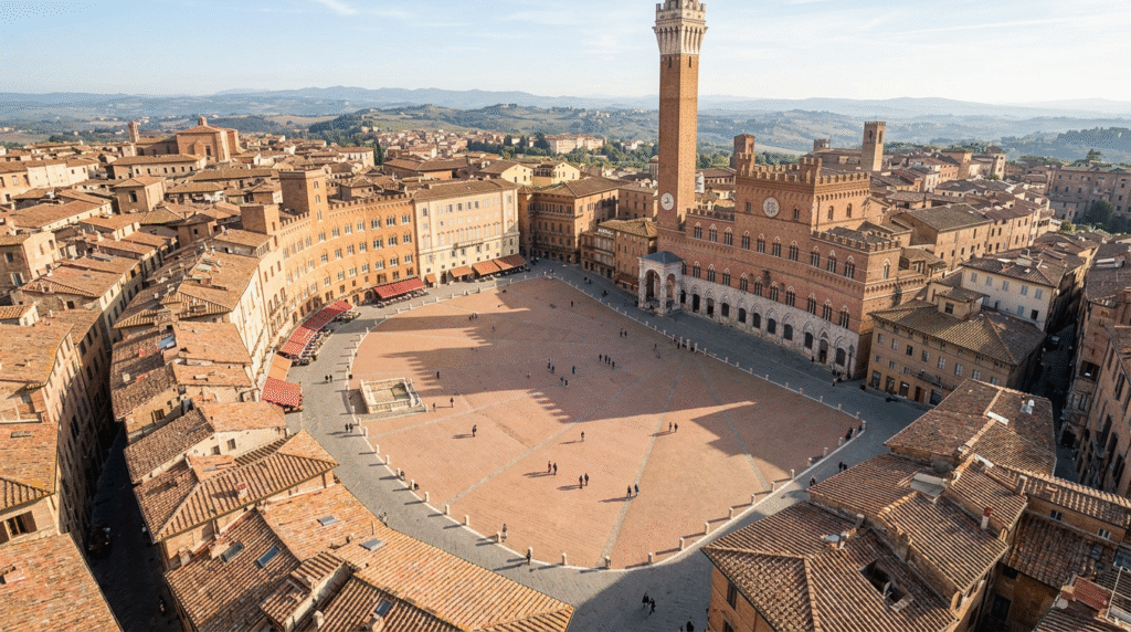 Piazza del Campo in Siena, Tuscany