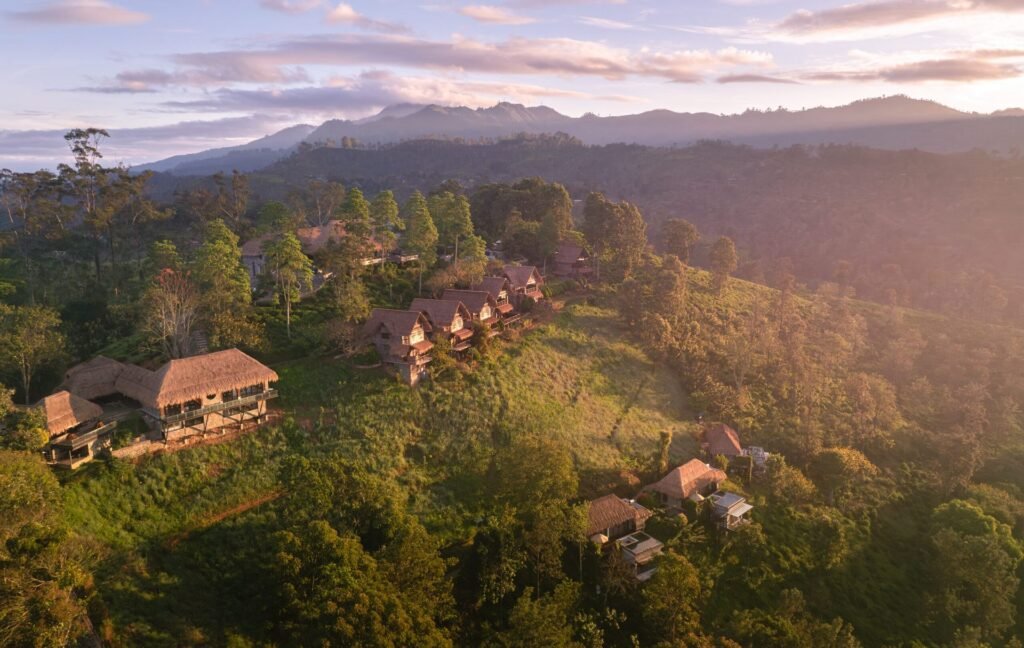 Misty hill landscape near Ella, Sri Lanka