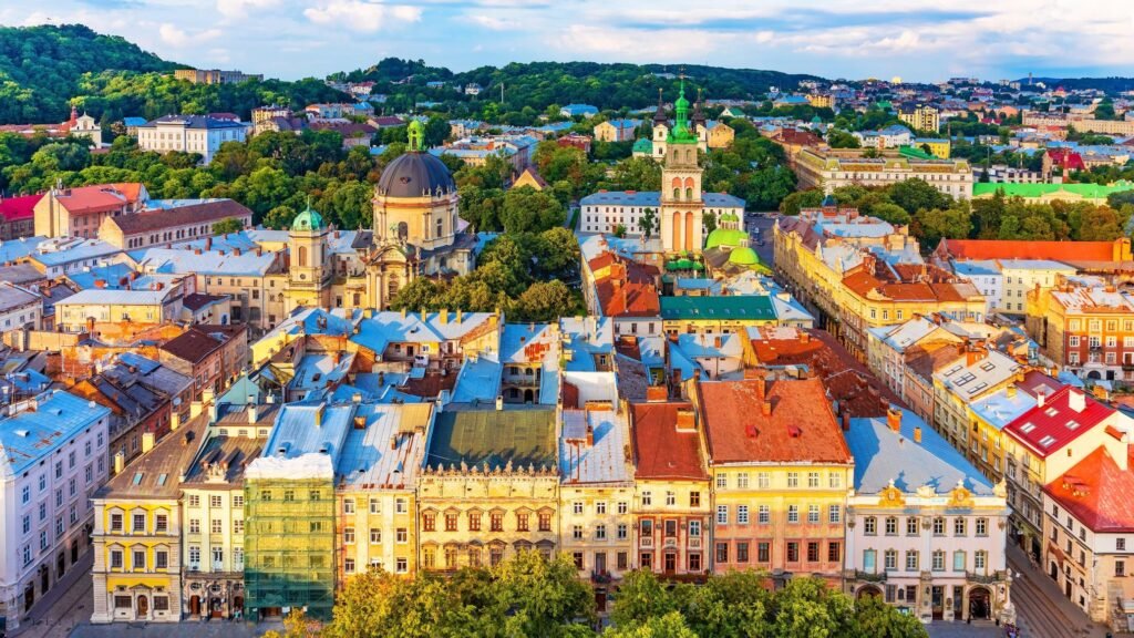 Lviv Ukraine old town skyline - hidden gems Eastern Europe city break