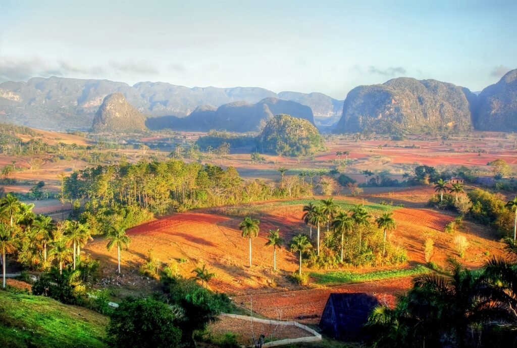 Mogote limestone hills in the Viñales Valley, Cuba